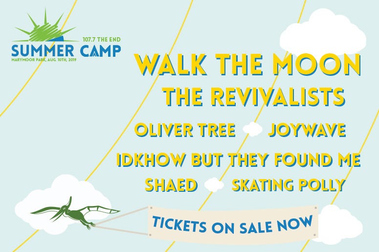 Summer Camp 2019 Tix on sale now Summer Camp 2019 Tix on sale now
