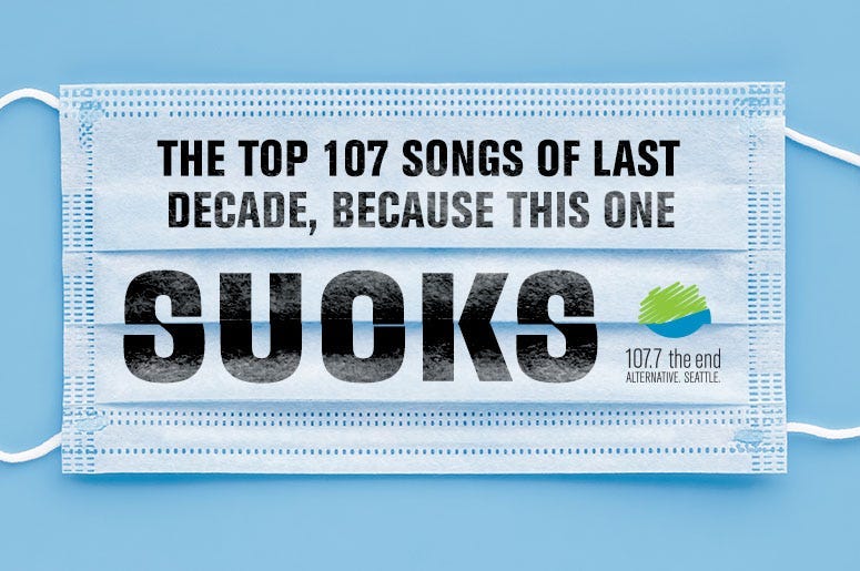 Top 107 songs of last decade