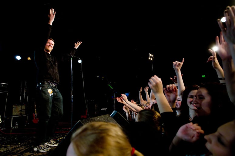 Gregr on stage at Showbox Gregr on stage at Showbox