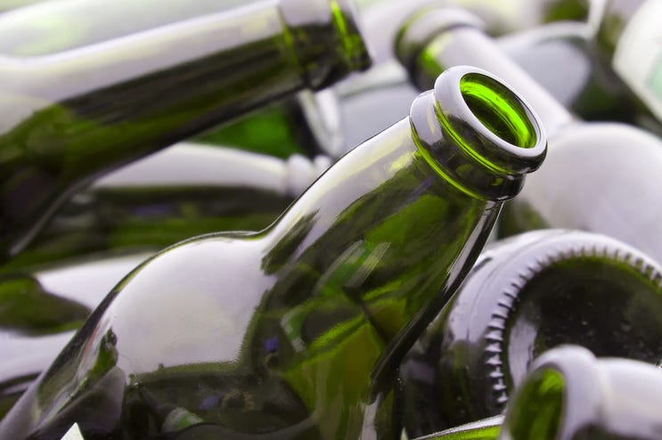 Bottles to become beaches Bottles to become beaches