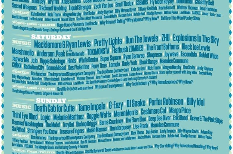 Bumbershoot, Seattle