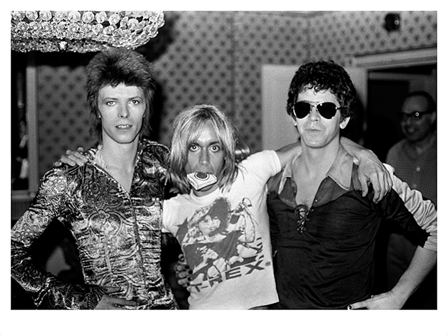 David Bowie Iggy Pop and Lou Reed - Mick Rock, 1972, 2016 David Bowie Iggy Pop and Lou Reed - Mick Rock, 1972, 2016