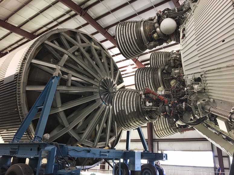 Stage 1 and 2 of Saturn V rocket Stage 1 and 2 of Saturn V rocket