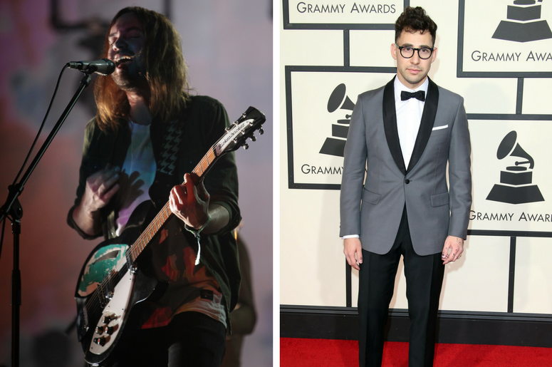 Kevin Parker with Tame Impala performs during the 2016 Bonnaroo Music and Arts Festival; Jack Antonoff arrives on the red carpet during the 58th Grammy Awards Kevin Parker with Tame Impala performs during the 2016 Bonnaroo Music and Arts Festival; Jack Antonoff arrives on the red carpet during the 58th Grammy Awards