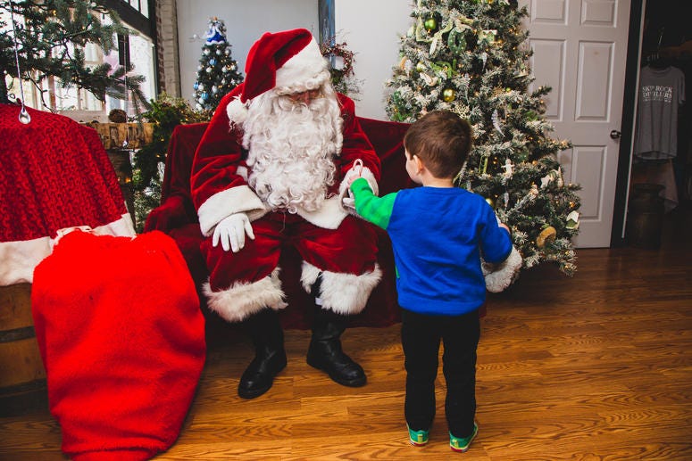 Snohomish Santa with my toddler