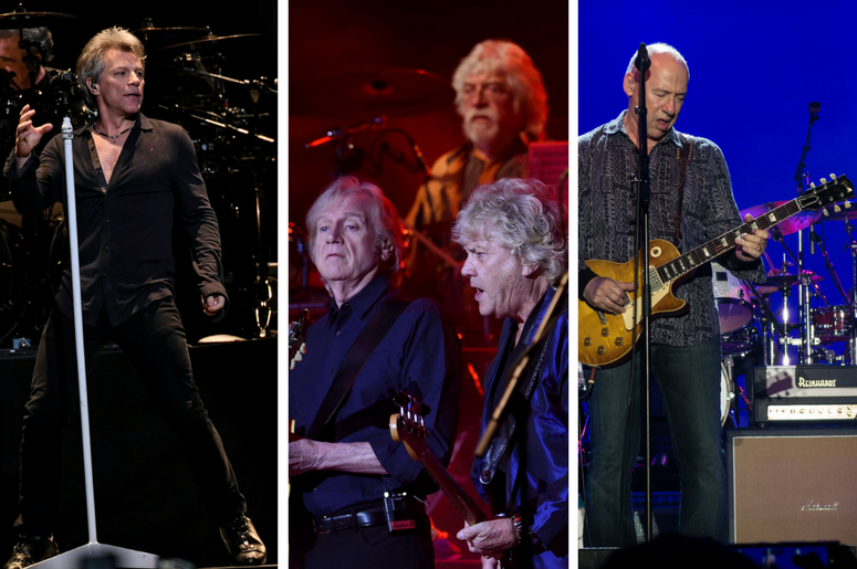 Bon Jovi, The Moody Blues, DIre Straits Bon Jovi, The Moody Blues, DIre Straits