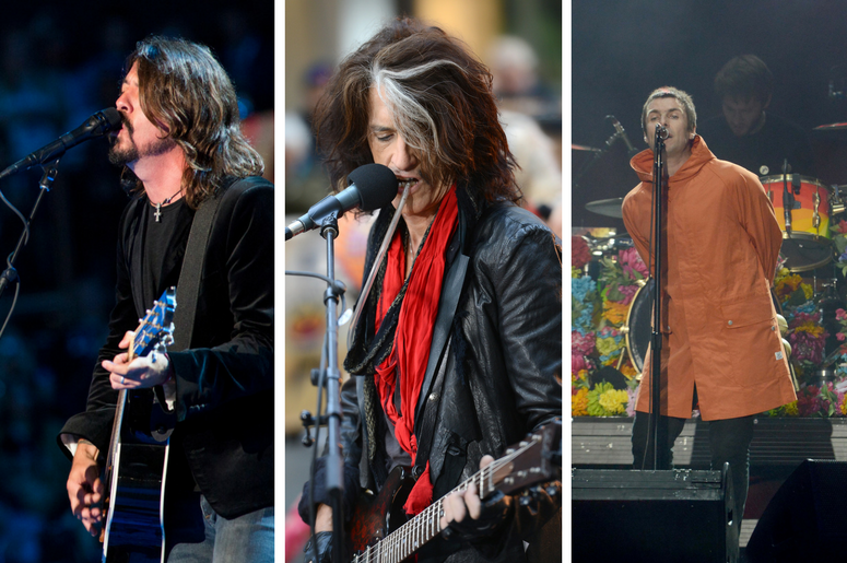Dave Grohl of Foo Fighters, Liam Gallagher, Aerosmith’s Joe Perry Dave Grohl of Foo Fighters, Liam Gallagher, Aerosmith’s Joe Perry