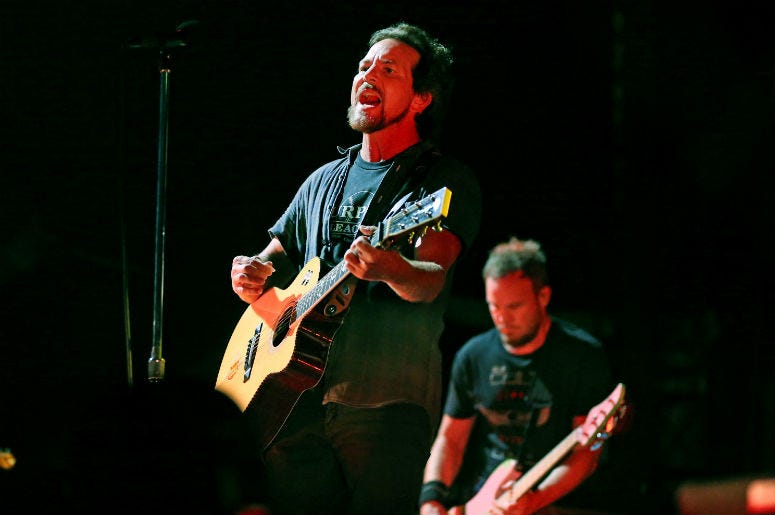 Eddie Vedder of Pearl Jam Eddie Vedder of Pearl Jam