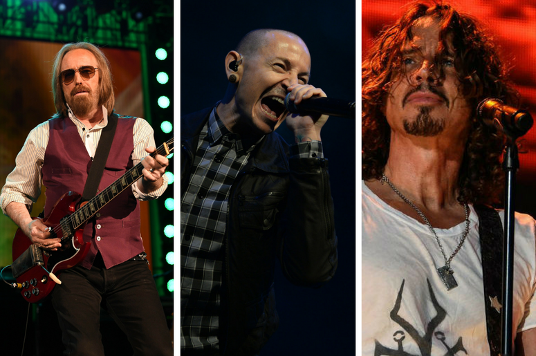 Tom Petty, Chester Bennington, and Chris Cornell Tom Petty, Chester Bennington, and Chris Cornell