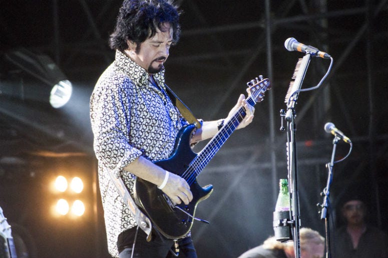 Steve Lukather, guitarist from Toto, live in Rome, Italy, June 21 - 2013 Steve Lukather, guitarist from Toto, live in Rome, Italy, June 21 - 2013