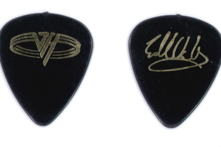 Eddie Van Halen guitar pick Eddie Van Halen guitar pick
