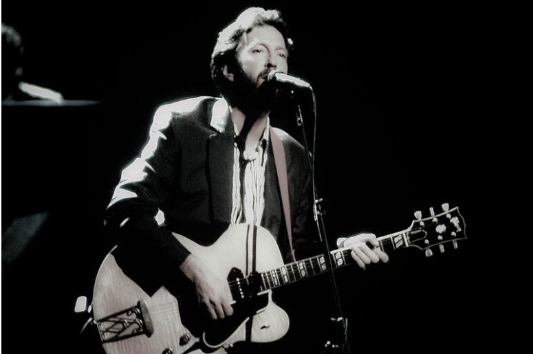 Vintage image of Rock legend Eric Clapton. (Image taken from color negative.) Vintage image of Rock legend Eric Clapton. (Image taken from color negative.)