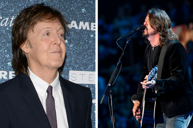 Paul McCartney and Dave Grohl Paul McCartney and Dave Grohl