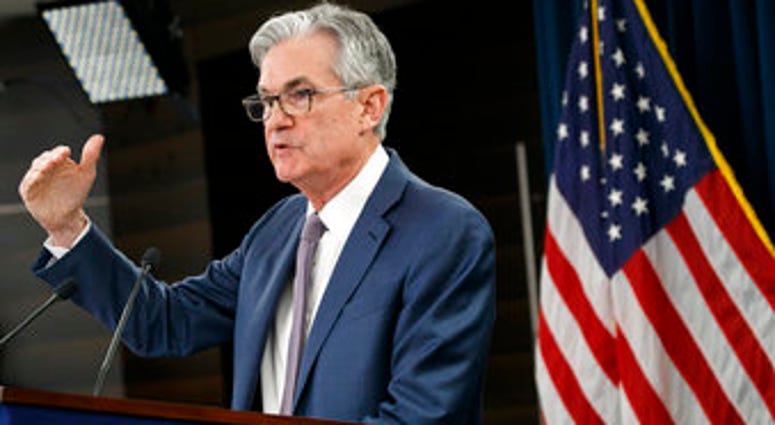 FILE - In this March 3, 2020 file photo, Federal Reserve Chair Jerome Powell speaks during a news conference to discuss an announcement from the Federal Open Market Committee, in Washington. (AP Photo/Jacquelyn Martin, File) FILE - In this March 3, 2020 file photo, Federal Reserve Chair Jerome Powell speaks during a news conference to discuss an announcement from the Federal Open Market Committee, in Washington. (AP Photo/Jacquelyn Martin, File)