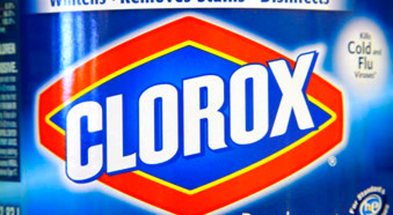 FILE - A detail of a label on a bottle of Clorox bleach is displayed in a supermarket, in Walpole, Mass. in a In this Aug. 1, 2011 file photo. (AP Photo/Steven Senne, File) FILE - A detail of a label on a bottle of Clorox bleach is displayed in a supermarket, in Walpole, Mass. in a In this Aug. 1, 2011 file photo. (AP Photo/Steven Senne, File)