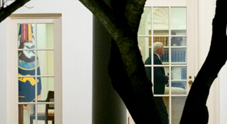 Vice President Mike Pence walks through the Oval Office before President Donald Trump departs the White House in Washington, Monday, Jan. 4, 2021. (AP Photo/Andrew Harnik) Vice President Mike Pence walks through the Oval Office before President Donald Trump departs the White House in Washington, Monday, Jan. 4, 2021. (AP Photo/Andrew Harnik)