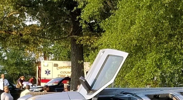 Responers deal with a multi-fatal accident along U.S. 460 in Dinwiddie County on May 28, 2019. (Virginia State Police)