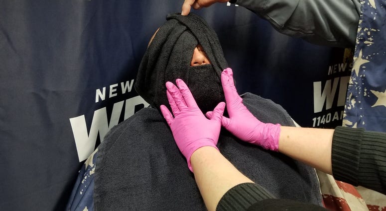 Sgt. Pridemore hot towel