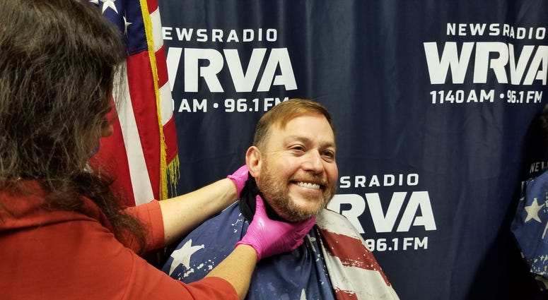 Jeff gets hot towel