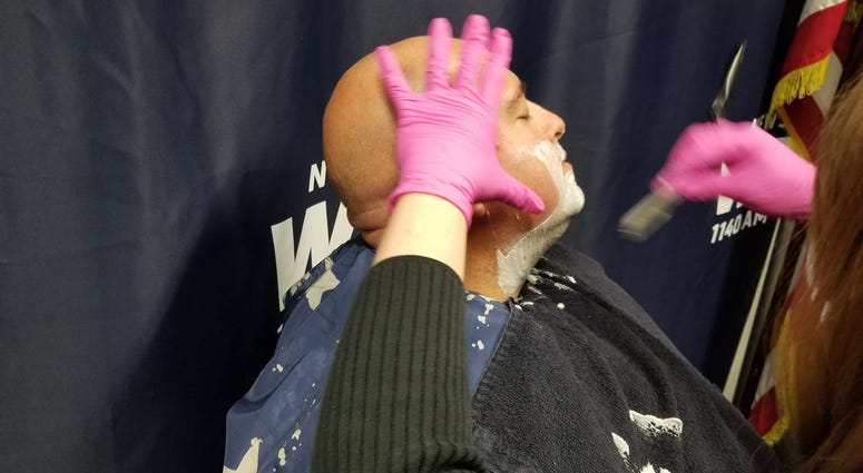 Sgt. Pridemore shave