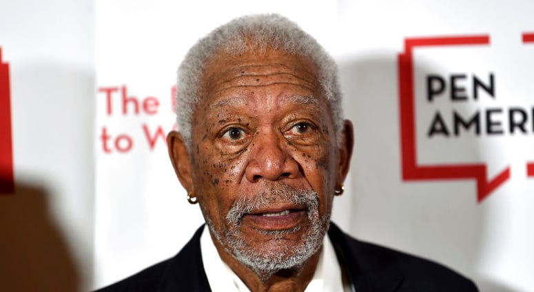 FILE - In this May 22, 2018 file photo, actor Morgan Freeman attends the 2018 PEN Literary Gala in New York. Freeman is apologizing to anyone who may have felt “uncomfortable or disrespected” by his behavior. His remarks come after CNN reported that multi