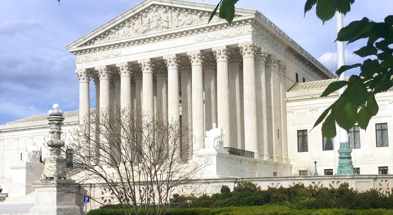 This April 23, 2018, file photo shows the Supreme Court in Washington. (AP Photo/Jessica Gresko, File)
