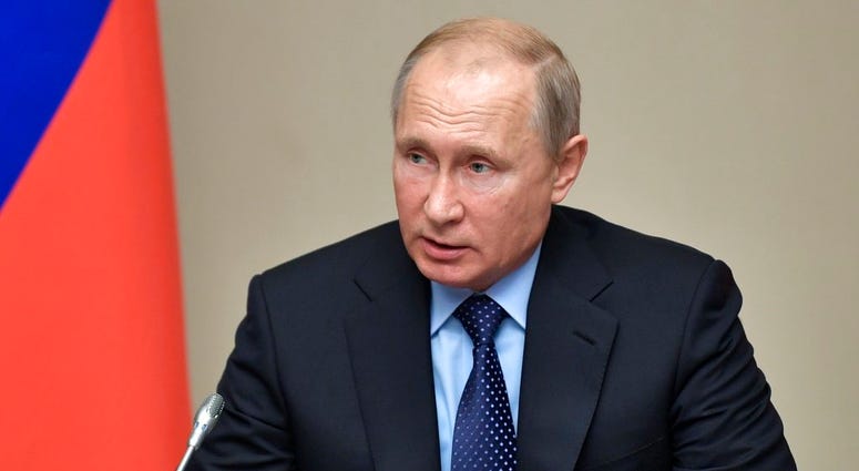 Russian President Vladimir Putin chairs a Security Council meeting at the Novo-Ogaryovo residence outside Moscow, Russia, Thursday, June 21, 2018. (Alexei Nikolsky, Sputnik, Kremlin Pool Photo via AP) Russian President Vladimir Putin chairs a Security Council meeting at the Novo-Ogaryovo residence outside Moscow, Russia, Thursday, June 21, 2018. (Alexei Nikolsky, Sputnik, Kremlin Pool Photo via AP)