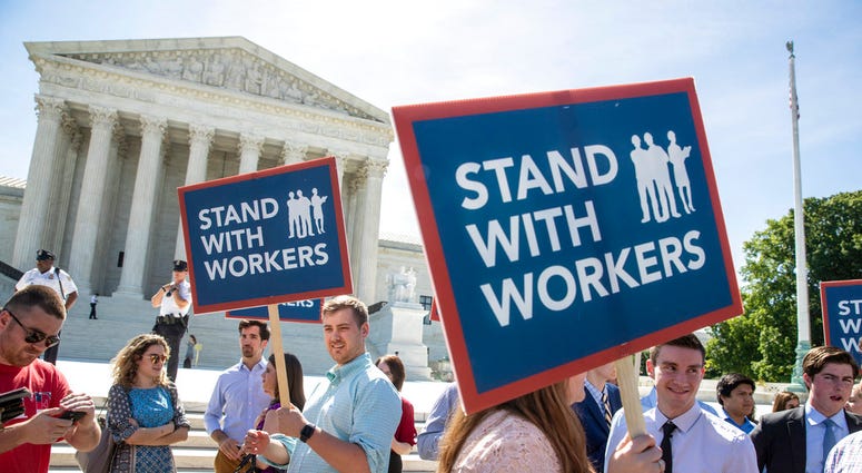 Protesters outside Supreme Court
