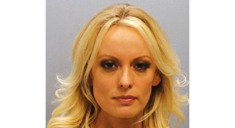 This photo provided by the Franklin County Sheriff's Office on Thursday, July 12, 2018, shows porn actress Stormy Daniels. (Franklin County Sheriff's Office via AP)
