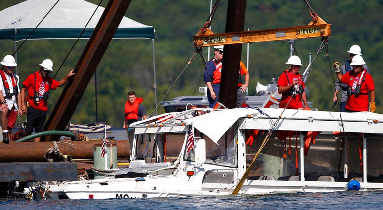 Duck boat that capsized