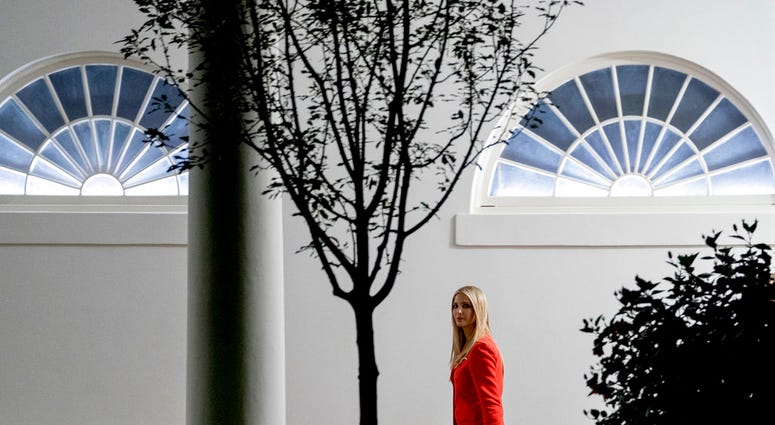 Ivanka Trump, the daughter of President Donald Trump, left walks Eric Trump, son of President Donald Trump.(AP Photo/Evan Vucci) Ivanka Trump, the daughter of President Donald Trump, left walks Eric Trump, son of President Donald Trump.(AP Photo/Evan Vucci)
