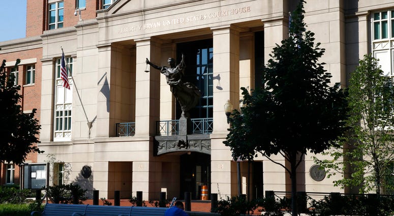 Federal court, where the trial of former Trump campaign chairman Paul Manafort will continue, is seen in Alexandria, Va., Wednesday, Aug. 8, 2018. (AP Photo/Jacquelyn Martin)