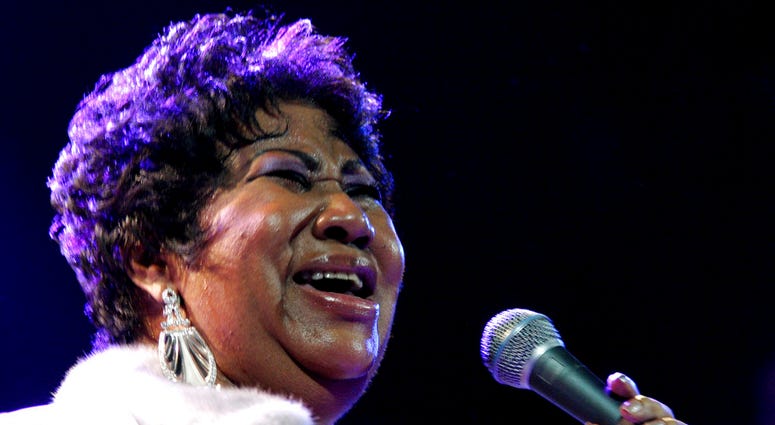 In this Nov. 21, 2008 file photo, Aretha Franklin performs at the House of Blues in Los Angeles. Franklin died Thursday, Aug. 16, 2018 at her home in Detroit. She was 76. (AP Photo/Shea Walsh, file)