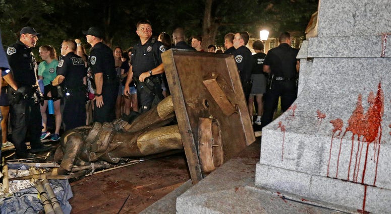 Conderate Statue Torn Down At UNC