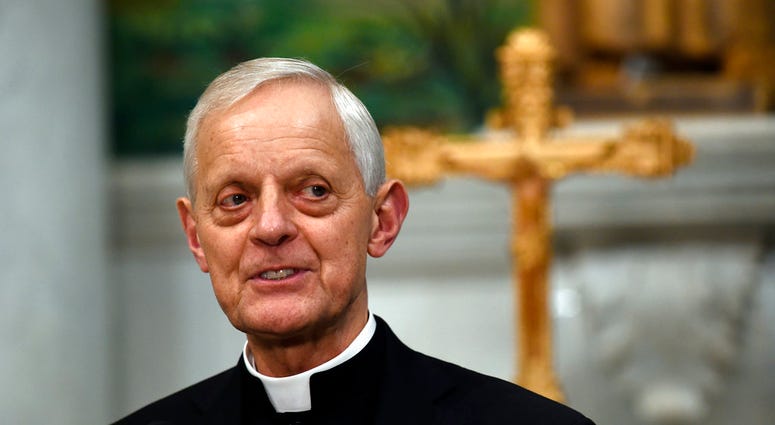 In this June 30, 2015, file photo Cardinal Donald Wuerl, archbishop of Washington, speaks during a news conference at the Cathedral of St. Matthew the Apostle in Washington. (AP Photo/Susan Walsh, File)