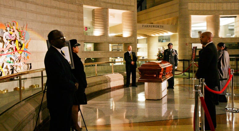 Rosa Parks Casket in Detroit, November 2005