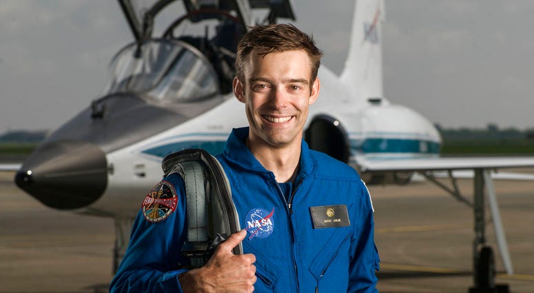 This June 6, 2017 photo shows NASA astronaut candidate Robb Kulin at Ellington Field in Houston. Kulin has resigned halfway through his two years of training at Johnson Space Center in Houston.