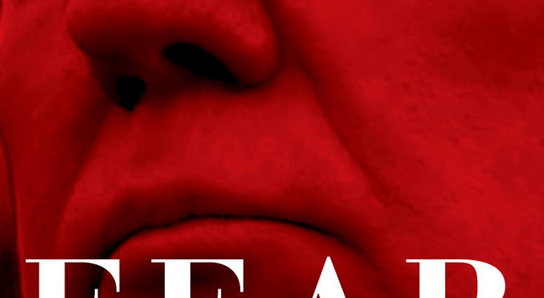 This image released by Simon & Schuster shows "Fear: Trump in the White House," by Bob Woodward, available on Sept. 11. (Simon & Schuster via AP)