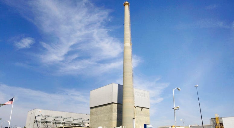 This 2010 file photo shows Exelon Corp.'s Oyster Creek Generating Station, a nuclear power plant in Lacey Township, N.J. America’s oldest nuclear power plant is shutting down Monday, Sept. 17, 2018.