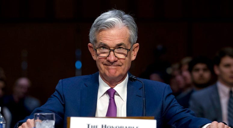 In this July 17, 2018, file photo Federal Reserve Board Chair Jerome Powell testifies before the Senate Committee on Banking, Housing, and Urban Affairs. (AP Photo/Jose Luis Magana, FIle)