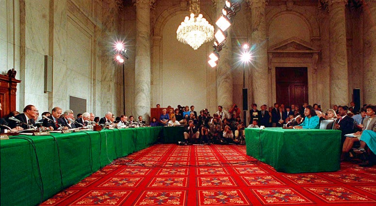 Antia Hill before Senate Panel in 1991