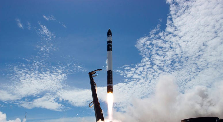 In this Jan 21, 2018, file photo provided by Rocket Lab, electron rocket carrying only a small payload of about 150 kilograms (331 pounds), lifts off. (Rocket Lab via AP, File)