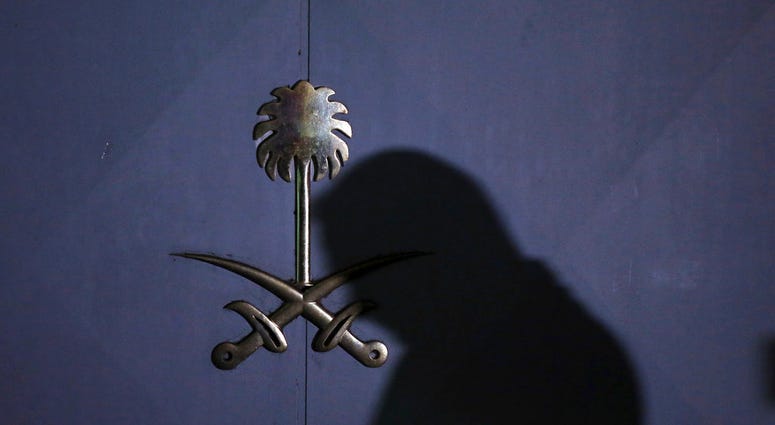 A Turkish forensic officer arrives at the Saudi consulate to conduct a new search over the disappearance and alleged slaying of Saudi writer Jamal Khashoggi, in Istanbul