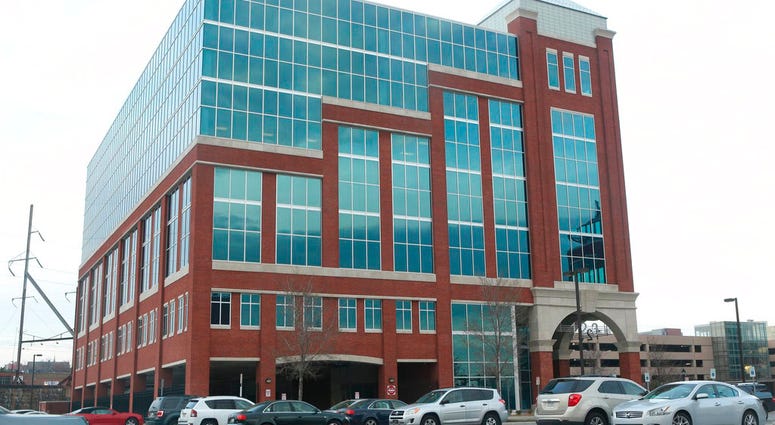 This April 2, 2014, file photo, shows the headquarters of student loan debt collector Navient Corporation, in Wilmington, Del.