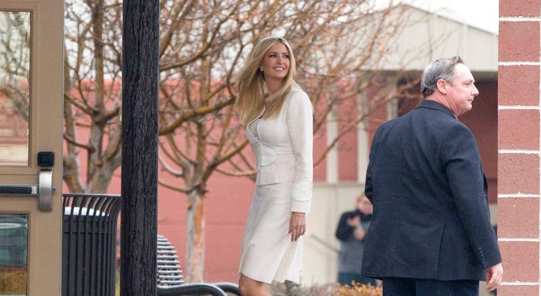 Ivanka Trump visiting a school
