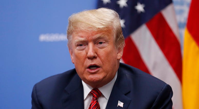 FILE - In this Dec. 1, 2018, file photo, President Donald Trump speaks to media at the G20 summit, in Buenos Aires, Argentina.(AP Photo/Pablo Martinez Monsivais, File) FILE - In this Dec. 1, 2018, file photo, President Donald Trump speaks to media at the G20 summit, in Buenos Aires, Argentina.(AP Photo/Pablo Martinez Monsivais, File)