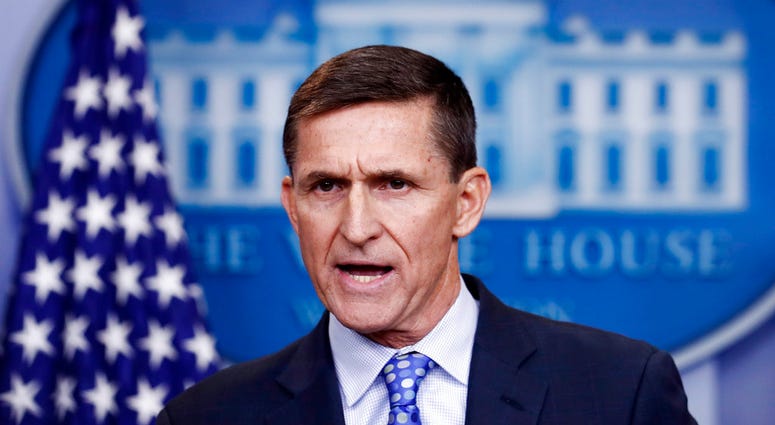 In this Feb. 1, 2017 file photo, National Security Adviser Michael Flynn speaks during the daily news briefing at the White House in Washington. (AP Photo/Carolyn Kaster)