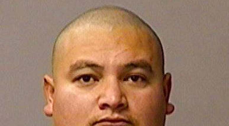 This booking photo provided by the Stanislaus County Sheriff's Department shows Gustavo Perez Arriaga. Perez Arriaga, suspected of gunning down a California policeman
