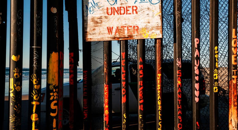 Border fence near San Diego