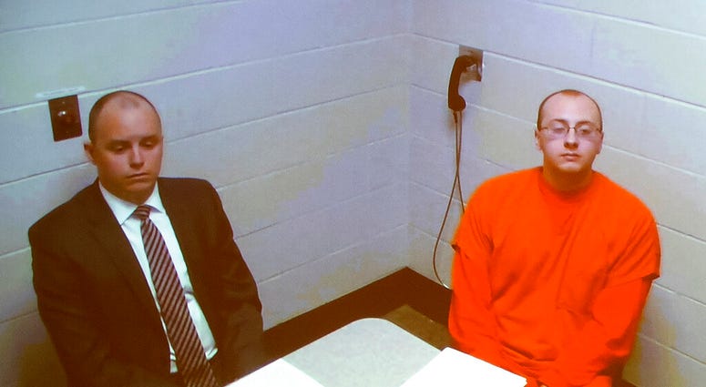 In this image made from a pool video by KSTP-TV, Jake Thomas Patterson, 21, who is accused of abducting 13-year-old Jayme Closs and holding her captive for three months, makes his initial court appearance Monday, Jan 14, 2019. (KSTP-TV via AP, Pool) In this image made from a pool video by KSTP-TV, Jake Thomas Patterson, 21, who is accused of abducting 13-year-old Jayme Closs and holding her captive for three months, makes his initial court appearance Monday, Jan 14, 2019. (KSTP-TV via AP, Pool)